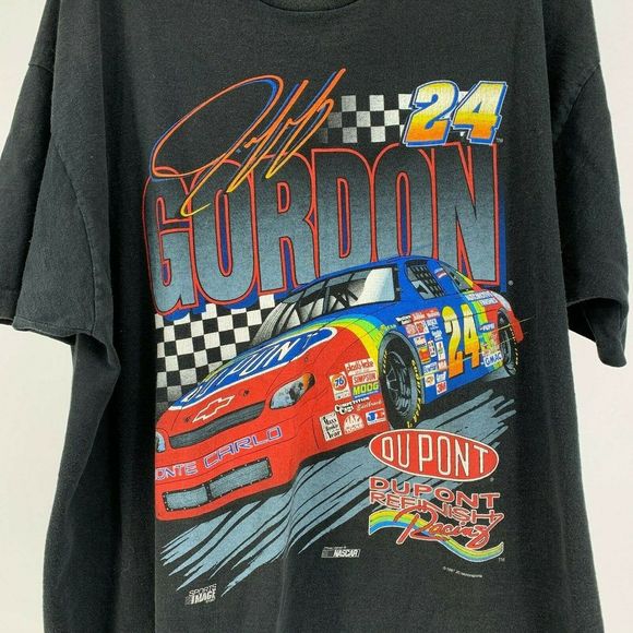 Jeff Gordon Vintage Nascar Single Stitch T-Shirt - Picture 2 of 8